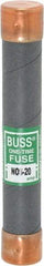 Cooper Bussmann - 600 VAC, 20 Amp, Fast-Acting General Purpose Fuse - Fuse Holder Mount, 127mm OAL, 50 at AC/DC kA Rating, 13/16" Diam - Caliber Tooling