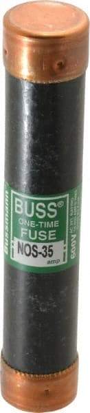 Cooper Bussmann - 600 VAC, 35 Amp, Fast-Acting General Purpose Fuse - Fuse Holder Mount, 5-1/2" OAL, 50 at AC/DC kA Rating, 1-1/16" Diam - Caliber Tooling