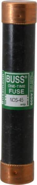 Cooper Bussmann - 600 VAC, 45 Amp, Fast-Acting General Purpose Fuse - Fuse Holder Mount, 5-1/2" OAL, 50 at AC/DC kA Rating, 1-1/16" Diam - Caliber Tooling