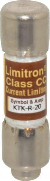 Cooper Bussmann - 600 VAC, 20 Amp, Fast-Acting General Purpose Fuse - Fuse Holder Mount, 1-1/2" OAL, 200 at AC (RMS) kA Rating, 13/32" Diam - Caliber Tooling