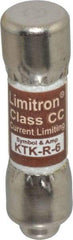 Cooper Bussmann - 600 VAC, 6 Amp, Fast-Acting General Purpose Fuse - Fuse Holder Mount, 1-1/2" OAL, 200 at AC (RMS) kA Rating, 13/32" Diam - Caliber Tooling