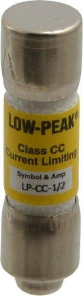 Cooper Bussmann - 300 VDC, 600 VAC, 0.5 Amp, Time Delay General Purpose Fuse - Fuse Holder Mount, 1-1/2" OAL, 20 at DC, 200 at AC (RMS) kA Rating, 13/32" Diam - Caliber Tooling