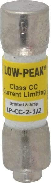 Cooper Bussmann - 300 VDC, 600 VAC, 2.5 Amp, Time Delay General Purpose Fuse - Fuse Holder Mount, 1-1/2" OAL, 20 at DC, 200 at AC (RMS) kA Rating, 13/32" Diam - Caliber Tooling