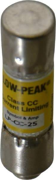 Cooper Bussmann - 300 VDC, 600 VAC, 25 Amp, Time Delay General Purpose Fuse - Fuse Holder Mount, 1-1/2" OAL, 20 at DC, 200 at AC (RMS) kA Rating, 13/32" Diam - Caliber Tooling