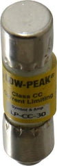 Cooper Bussmann - 300 VDC, 600 VAC, 30 Amp, Time Delay General Purpose Fuse - Fuse Holder Mount, 1-1/2" OAL, 20 at DC, 200 at AC (RMS) kA Rating, 13/32" Diam - Caliber Tooling