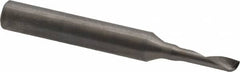 Onsrud - 1/8" Cutting Diam x 1/2" Length of Cut, 1 Flute, Upcut Spiral Router Bit - Uncoated, Right Hand Cut, Solid Carbide, 2" OAL x 1/4" Shank Diam, Single Edge, 22° Helix Angle - Caliber Tooling