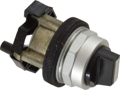 Eaton Cutler-Hammer - 30-1/2mm Mount Hole, 3 Position, Knob Operated, Selector Switch Only - Black, Maintained (MA) - Maintained (MA) - Maintained (MA), Nonilluminated, Oil and Watertight - Caliber Tooling