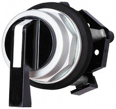 Eaton Cutler-Hammer - 30-1/2mm Mount Hole, 3 Position, Lever Operated, Selector Switch Only - Black, Momentary (MO) - Maintained (MA) - Maintained (MA), Nonilluminated, Oil and Watertight - Caliber Tooling