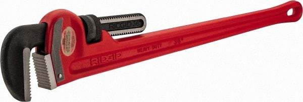 Ridgid - 36" Cast Iron & Steel Straight Pipe Wrench - 5" Pipe Capacity - Caliber Tooling