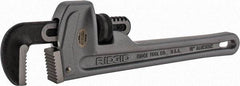 Ridgid - 10" Aluminum Straight Pipe Wrench - 1-1/2" Pipe Capacity - Caliber Tooling