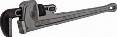 Ridgid - 24" Aluminum Straight Pipe Wrench - 3" Pipe Capacity - Caliber Tooling