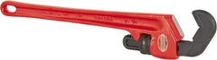 Ridgid - 14-1/2" Steel Straight Hex Pipe Wrench - 1-1/4" Pipe Capacity - Caliber Tooling