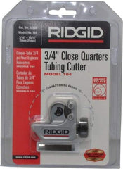 Ridgid - 3/16" to 15/16" Pipe Capacity, Mini Tube Cutter - Cuts Copper, Aluminum, Brass, Plastic - Caliber Tooling