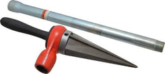 Ridgid - 1/8 to 2 Pipe Capacity, Straight Pipe Reamer with Handle - Cuts Metallic Tubing - Caliber Tooling