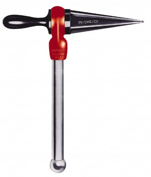 Ridgid - 3/8 to 3 Pipe Capacity, Straight Pipe Reamer with Handle - Cuts Metallic Tubing - Caliber Tooling