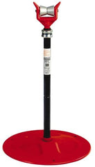 Ridgid - 6" Pipe Capacity, Adjustable Pipe Stand with Plain Support Head - 32" to 41" High, 2,500 Lb Capacity - Caliber Tooling