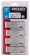 Ridgid - 1/2-14 - 3/4-14 NPT Thread, 12° Hook Angle, Right Hand, High Speed Steel Pipe Chaser - Ridgid 504A, 711, 713, 811A, 815A, 816, 817, 842 Compatibility - Exact Industrial Supply