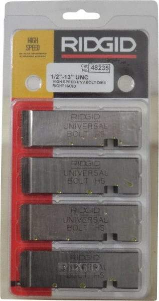 Ridgid - 1/2-13 UNC Thread, 0° Hook Angle, Right Hand High Speed Steel Chaser - Ridgid 504A, 711, 811A, 815A, 816, 817, 911 Compatibility - Exact Industrial Supply