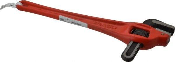 Ridgid - 18" Steel Offset Pipe Wrench - 2-1/2" Pipe Capacity - Caliber Tooling