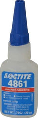 Loctite - 0.70 oz Bottle Clear Instant Adhesive - Series 4861, 20 sec Fixture Time, 24 hr Full Cure Time, Bonds to Metal & Plastic - Caliber Tooling