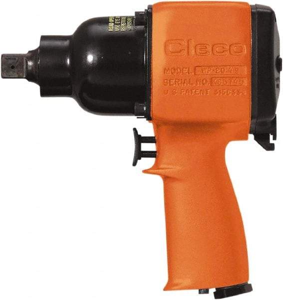 Cleco - 1" Drive, 1,200 RPM, 1,600 Ft/Lb Torque Impact Wrench - T-Handle, 1,000 IPM, 60 CFM, 620 psi, 3/8" NPT Inlet - Caliber Tooling