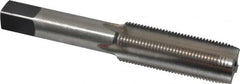 Made in USA - 5/8-20 UNS 4 Flute Bright Finish High Speed Steel Straight Flute Standard Hand Tap - Plug, Right Hand Thread, 3-13/16" OAL, H3 Limit, Oversize - Exact Industrial Supply