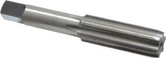 Made in USA - 5/8-32 UNS 6 Flute Bright Finish High Speed Steel Straight Flute Standard Hand Tap - Plug, Right Hand Thread, 3-13/16" OAL, H3 Limit, Oversize - Exact Industrial Supply