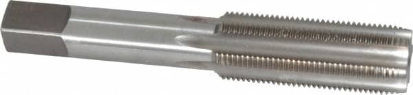 Made in USA - 11/16-20 UNS 6 Flute Bright Finish High Speed Steel Straight Flute Standard Hand Tap - Plug, Right Hand Thread, 4-1/32" OAL, H3 Limit, Oversize - Exact Industrial Supply