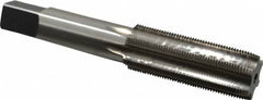 Made in USA - 3/4-24 UNS 6 Flute Bright Finish High Speed Steel Straight Flute Standard Hand Tap - Plug, Right Hand Thread, 4-1/4" OAL, H3 Limit, Oversize - Exact Industrial Supply