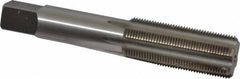 Made in USA - 13/16-20 UNEF 6 Flute Bright Finish High Speed Steel Straight Flute Standard Hand Tap - Bottoming, Right Hand Thread, 4-15/32" OAL, H3 Limit, Oversize - Exact Industrial Supply