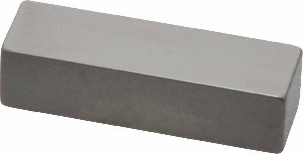 Mitutoyo - 0.3" Rectangular Steel Gage Block - Accuracy Grade 0, Includes Certificate of Inspection - Caliber Tooling