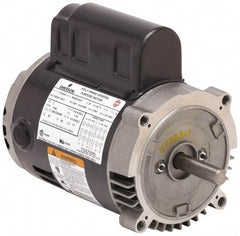 US Motors - 1/2 hp, ODP Enclosure, Manual Thermal Protection, 1,625 RPM, 115 Volt, 60 Hz, Single Phase Permanent Split Capacitor (PSC) Motor - Size 56 Frame, Rigid Mount, 1 Speed, Ball Bearings, 5.00 Full Load Amps, B Class Insulation, Reversible - Caliber Tooling