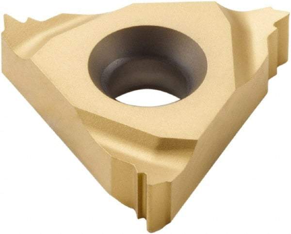 Seco - 11NL Internal Left Hand 14 Whitworth Laydown Threading Insert - Grade CP500, TiAlN/TiN Coated Carbide, 6.35mm Inscribed Circle - Caliber Tooling