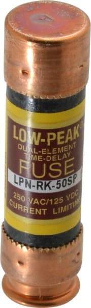 Cooper Bussmann - 125 VDC, 250 VAC, 50 Amp, Time Delay General Purpose Fuse - Fuse Holder Mount, 76.2mm OAL, 100 at DC, 300 at AC (RMS) kA Rating, 13/16" Diam - Caliber Tooling