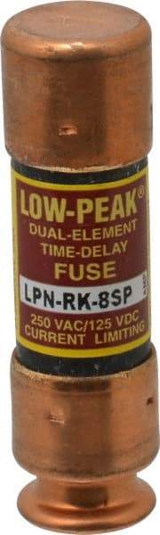 Cooper Bussmann - 125 VDC, 250 VAC, 8 Amp, Time Delay General Purpose Fuse - Fuse Holder Mount, 50.8mm OAL, 100 at DC, 300 at AC (RMS) kA Rating, 9/16" Diam - Caliber Tooling