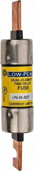 Cooper Bussmann - 250 VAC/VDC, 80 Amp, Time Delay General Purpose Fuse - Bolt-on Mount, 5-7/8" OAL, 100 at DC, 300 at AC (RMS) kA Rating, 1-1/16" Diam - Caliber Tooling