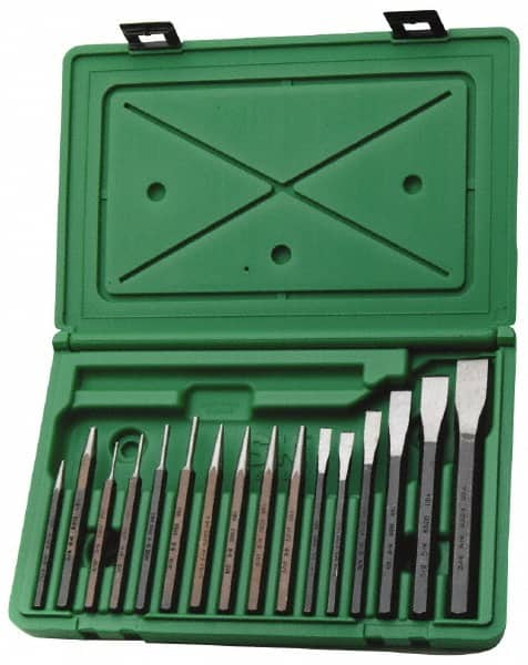 SK - 16 Piece Punch & Chisel Set - Caliber Tooling