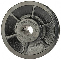 Browning - 5/8" Inside Diam x 3-3/4" Outside Diam, 1 Groove, Variable Pitched Sheave - Belt Sections 3L, 4L, A, 5L & B, 1-7/8" Sheave Thickness, 21/32 to 1-1/32" Face Width - Caliber Tooling