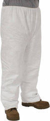 Dupont - Size 2XL, Tyvek General Purpose Work Pants - 26-1/2 Inch Waist, 29-1/2 Inch Inseam, White - Caliber Tooling