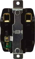 Hubbell Wiring Device-Kellems - 250 VAC, 50 Amp, Self Grounding Receptacle - 2 Poles, 3 Wire, Female End, Black - Caliber Tooling