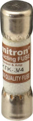 Cooper Bussmann - 600 VAC, 0.75 Amp, Fast-Acting General Purpose Fuse - Fuse Holder Mount, 1-1/2" OAL, 100 at AC kA Rating, 13/32" Diam - Caliber Tooling