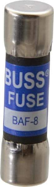 Cooper Bussmann - 250 VAC, 8 Amp, Fast-Acting General Purpose Fuse - Fuse Holder Mount, 1-1/2" OAL, 10 at 125 V kA Rating, 13/32" Diam - Caliber Tooling