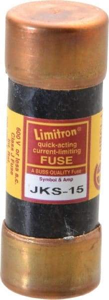 Cooper Bussmann - 600 VAC, 15 Amp, Fast-Acting General Purpose Fuse - Fuse Holder Mount, 2-1/4" OAL, 200 (RMS) kA Rating, 13/16" Diam - Caliber Tooling