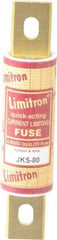 Cooper Bussmann - 600 VAC, 80 Amp, Fast-Acting General Purpose Fuse - Bolt-on Mount, 4-5/8" OAL, 200 (RMS) kA Rating, 1-1/8" Diam - Caliber Tooling