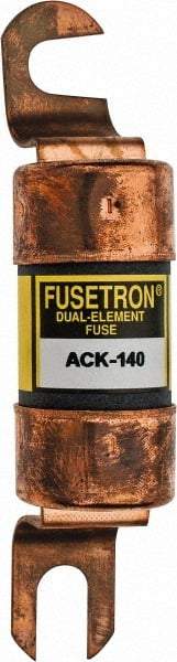 Cooper Bussmann - 140 Amp Time Delay Fast-Acting Forklift & Truck Fuse - 72VAC, 72VDC, 4.72" Long x 1" Wide, Littelfuse CCK140, Bussman ACK-140, Ferraz Shawmut ACK140 - Caliber Tooling