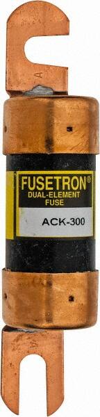 Cooper Bussmann - 300 Amp Time Delay Fast-Acting Forklift & Truck Fuse - 80VAC, 80VDC, 4.71" Long x 1" Wide, Littelfuse CCK300, Bussman ACK-300, Ferraz Shawmut ACK300 - Caliber Tooling