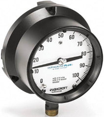 Ashcroft - 6" Dial, 1/2 Thread, 0-1,500 Scale Range, Pressure Gauge - Lower Connection Mount, Accurate to 0.5% of Scale - Caliber Tooling