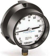 Ashcroft - 6" Dial, 1/2 Thread, 0-600 Scale Range, Pressure Gauge - Caliber Tooling