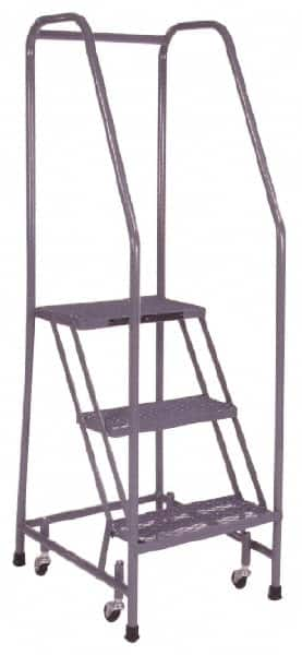 Cotterman - 60" 3 Step Ladder - 350 Lb Capacity, 30" Platform Height, 20" Base Width x 26" Depth, Grip Strut - Caliber Tooling