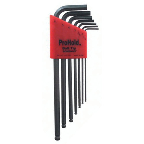 7PC TIP BALL END L-WRENCH SET - Caliber Tooling